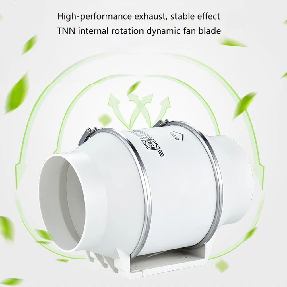 Exhaust Fans Home Silent Inline Pipe Duct Fan For Bathroom Extractor Ventilation Kitchen Toilet Wall Air Clean Ventilator 220V