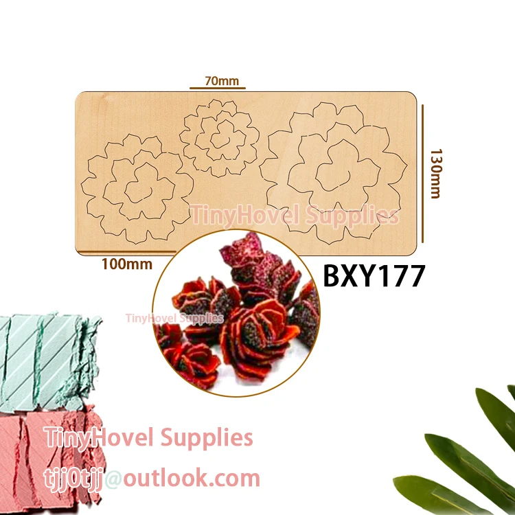 

Flower Charm Cutting Dies, Wooden Die Cut, Die Cutting for Leather, Suit for Common Leather Cutting, Big Shot Machine, BXY177