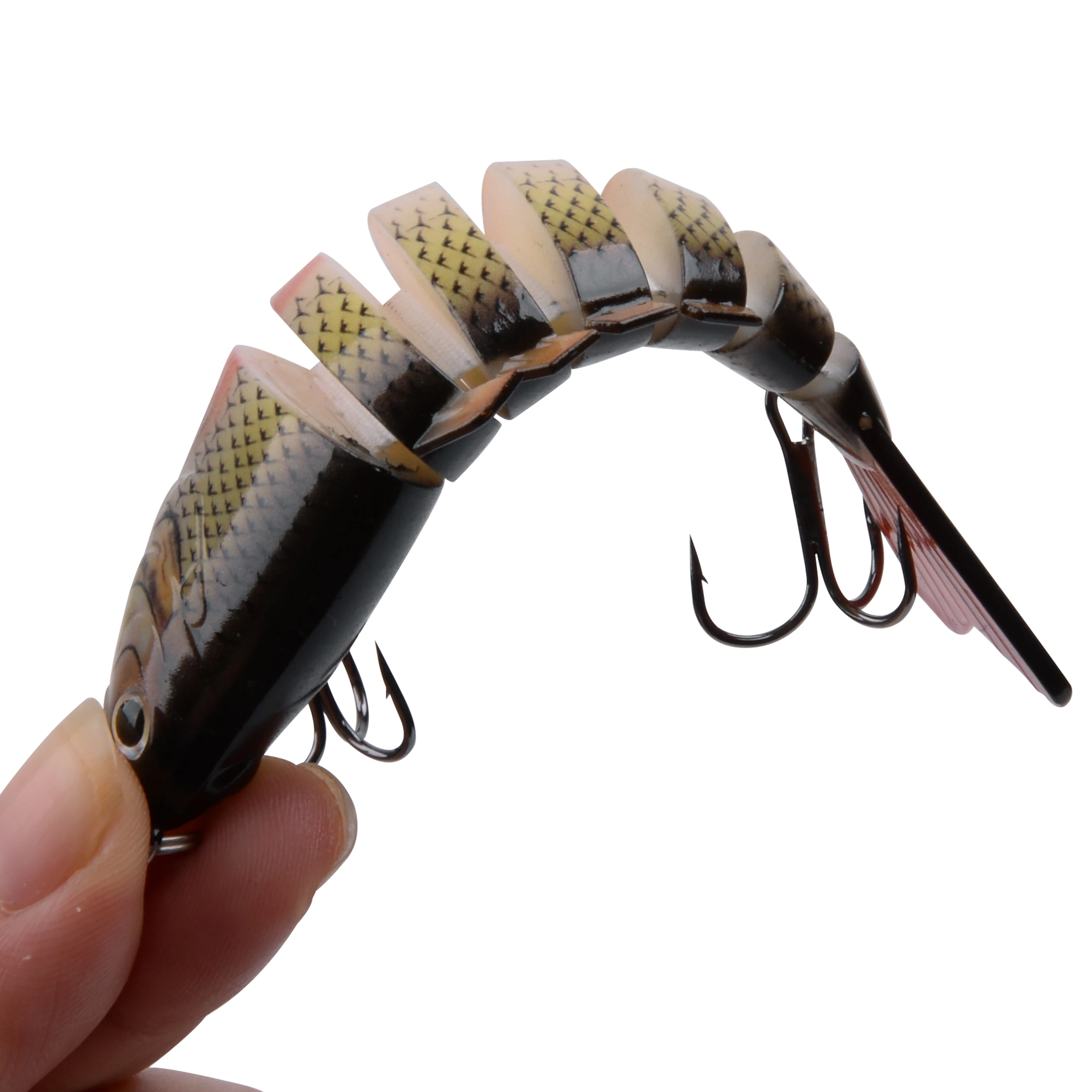 Sinking Wobblers 7 Segments Fishing Lure Artificial Multi Jointed Swimbait Hard Bait Crankbaits Fishing Lure Bass Isca Crankbait