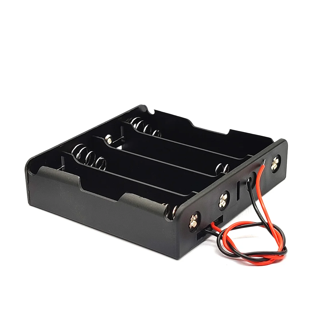 4*18650 Battery Case 4x 18650 Battery Box 18650 Battery Holder Case With Wire Leads DIY