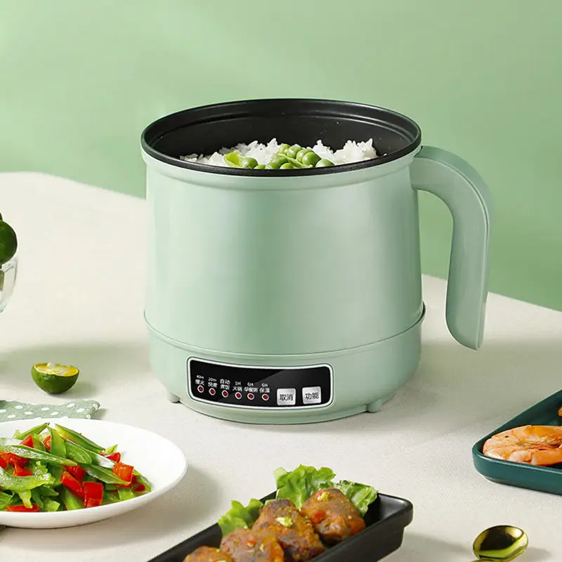 1.7L Electric Multicooker Non-stick Rice cooker Noodles boiler Food Steamer Hotpot Smart 600W fast heating Automatic Reservation