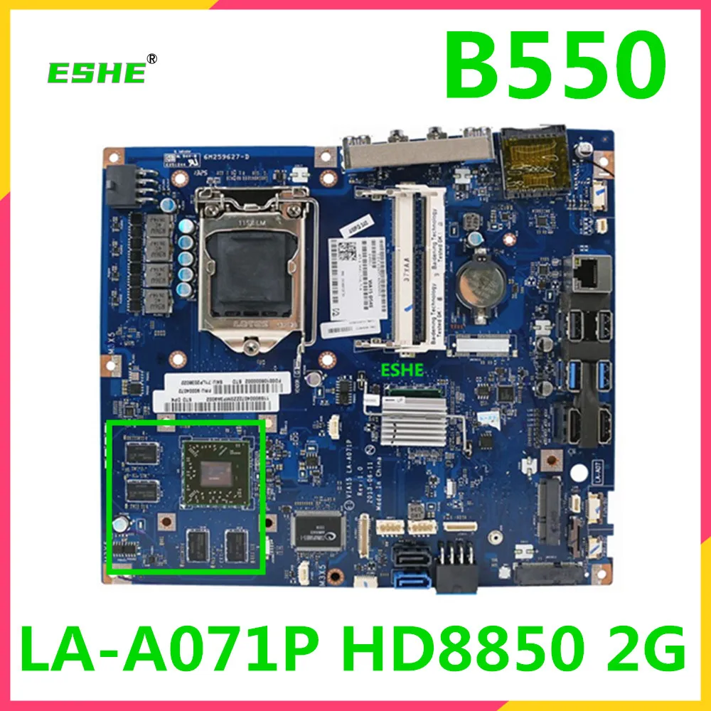 

VIA15 LA-A071P Motherboard For Lenovo B550 Laptop Motherboard HD8570 1G HD8850 2G GPU DDR3 tested good