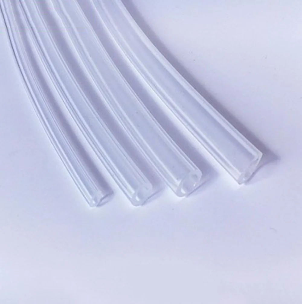 Lunghezza 2m Alimentare del silicone tubo di gomma Trasparente ad alta temperatura tubo di grado medico elastico ad alta pressione di plastica elastica del tubo h