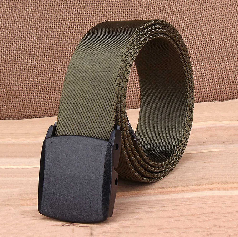 FAJARINA Good Nylon Men High Quality Plastic Buckle Belts Man Men's Design Fashion Styles 105-125cm Length 3.8cm Width CBFJ0074