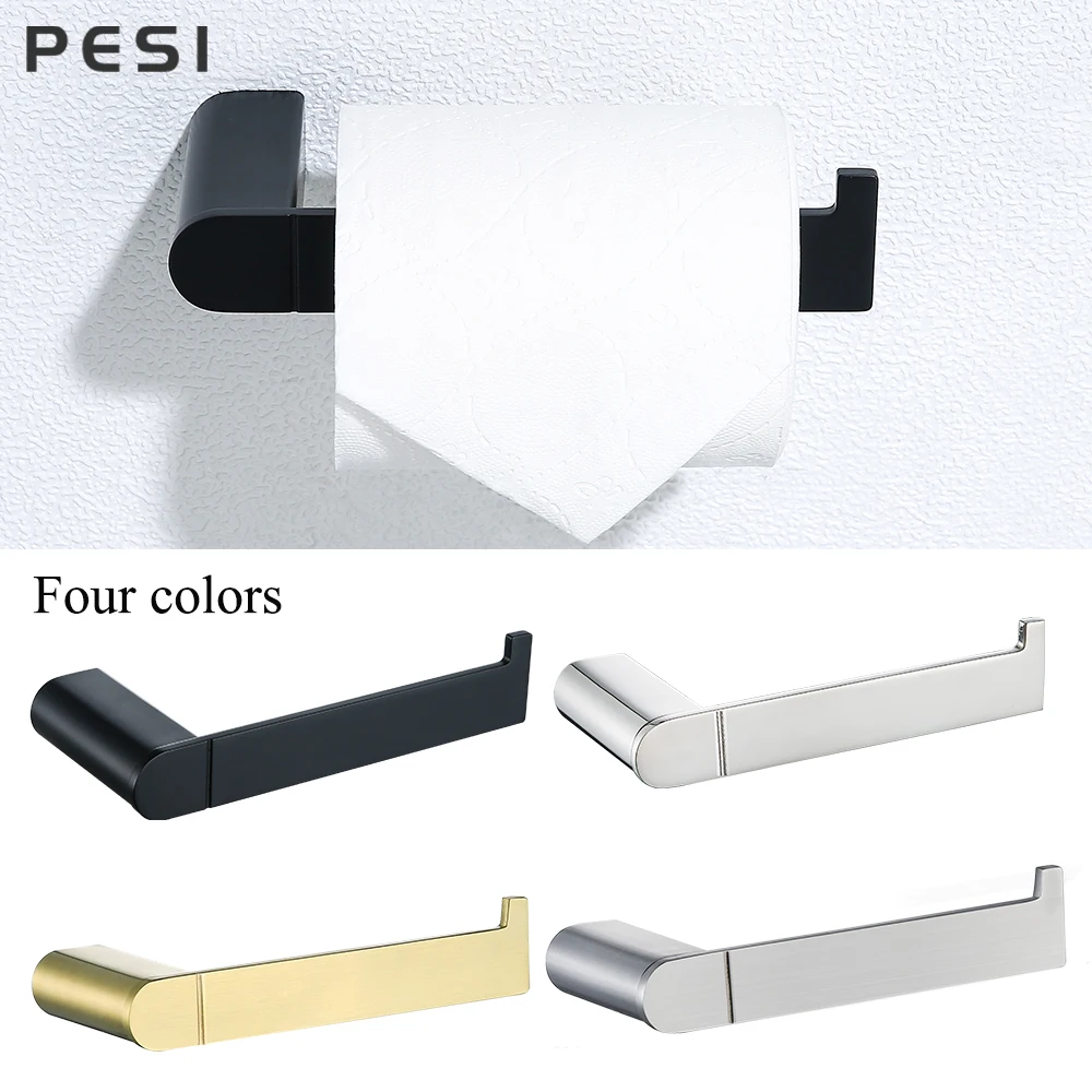 Wall Mount Toilet Holder Toilet Paper Roll Holder Stand Rack Dispenser Storage For Paper Towel Holder WC Bathroom Accessories