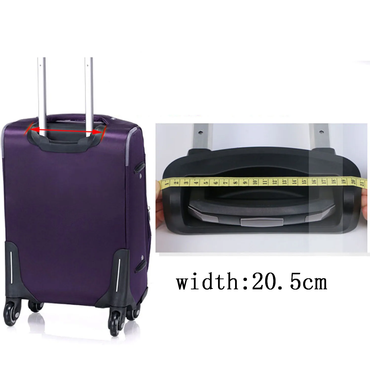 Luggage Telescopic Handle Carrying Case Portable Aluminum Suitcase Handle for Sports Business Trip Men Outdoor Activities Travel