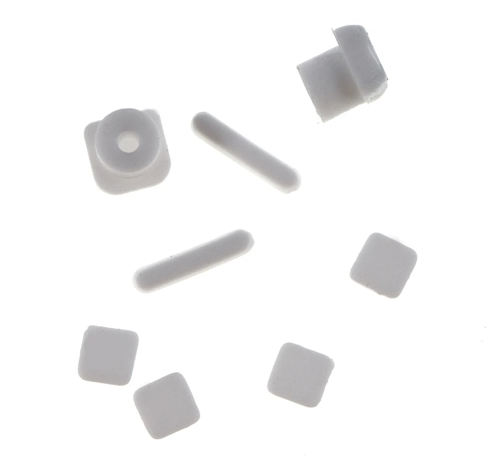 DS Lite 게임 콘솔 용 NDSL 피트 고무 커버 패드 용 1 세트 다채로운 나사 피트 커버