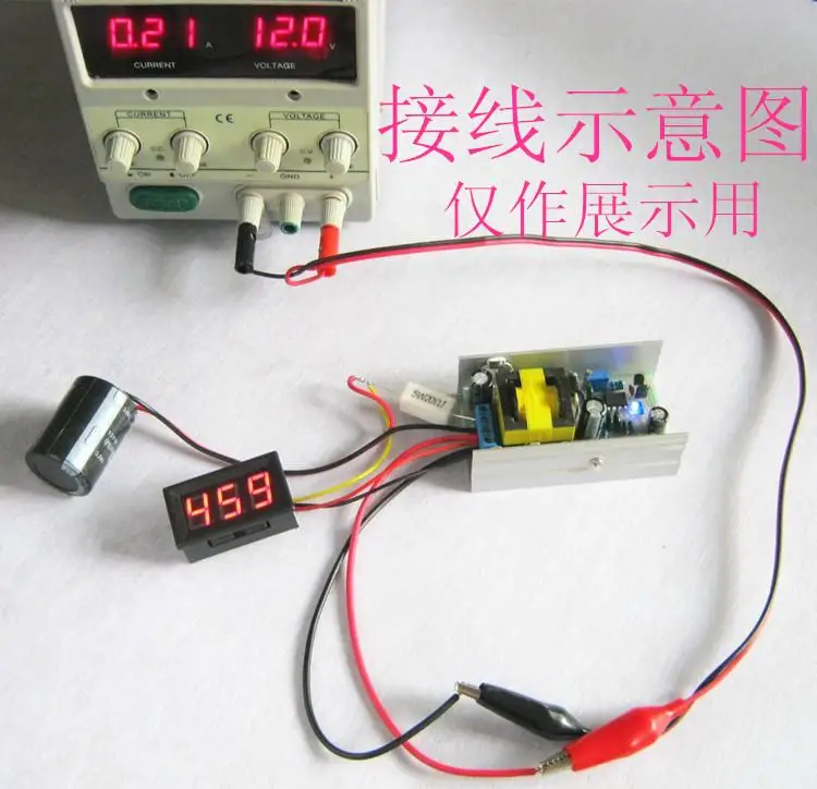 High-power DC-DC DC Boost Module 12V Boost 450V Output Voltage Adjustable 200-450V