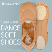 Ballerina Ballet exercise shoes ballet dance Soft Flats Women pink Stretch mesh Fabric  Women's Sports Shoes 1030