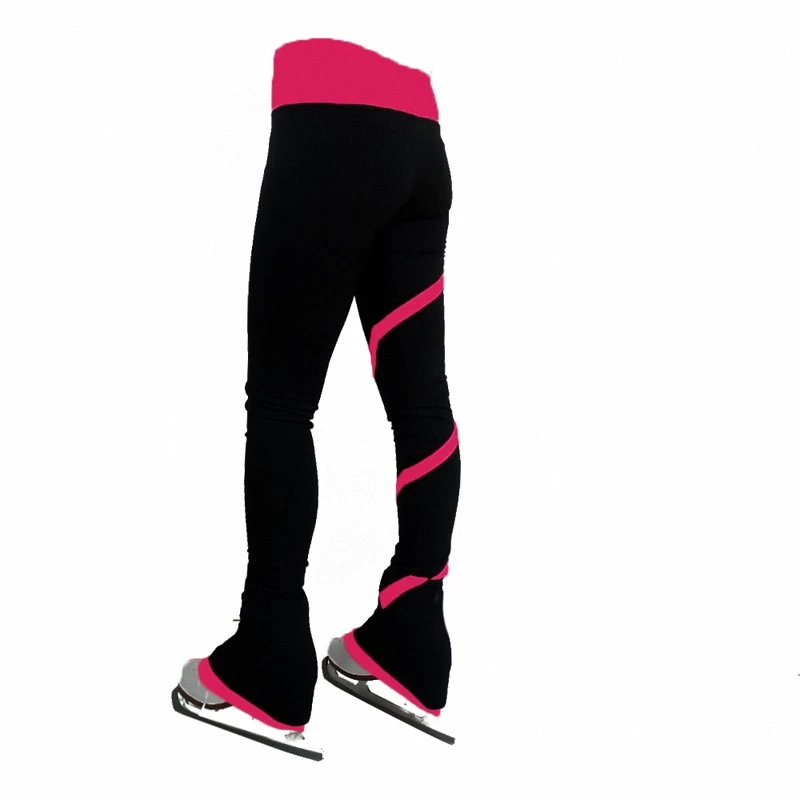 Ice Skating pants Girls Soft fleece Women Children Skate Team Training leggings Women Skiing Figure skating Trousers JB101