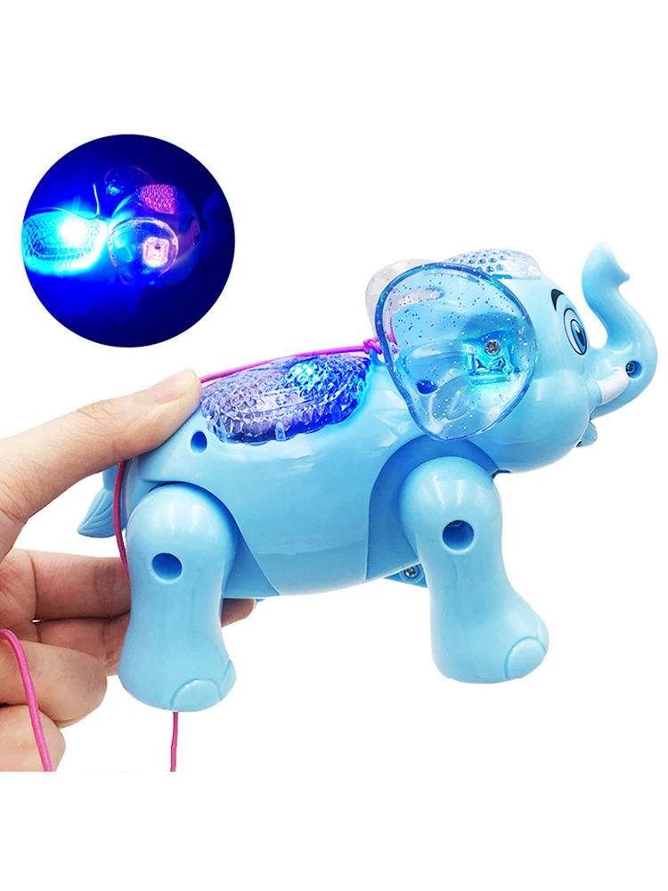 Interessante simpatico elefante elettronico animali domestici giocattolo Robot musica classica camminare elefante animale bambini giocattoli elettronici per bambini regalo