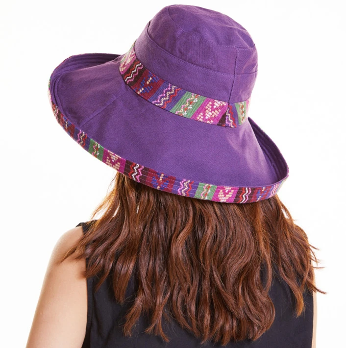 Double sided irregular Pattern Bucket Hat Women Summer Cotton Breathable Leisure Caps Outdoor Sports Casual Dome Panama Cap