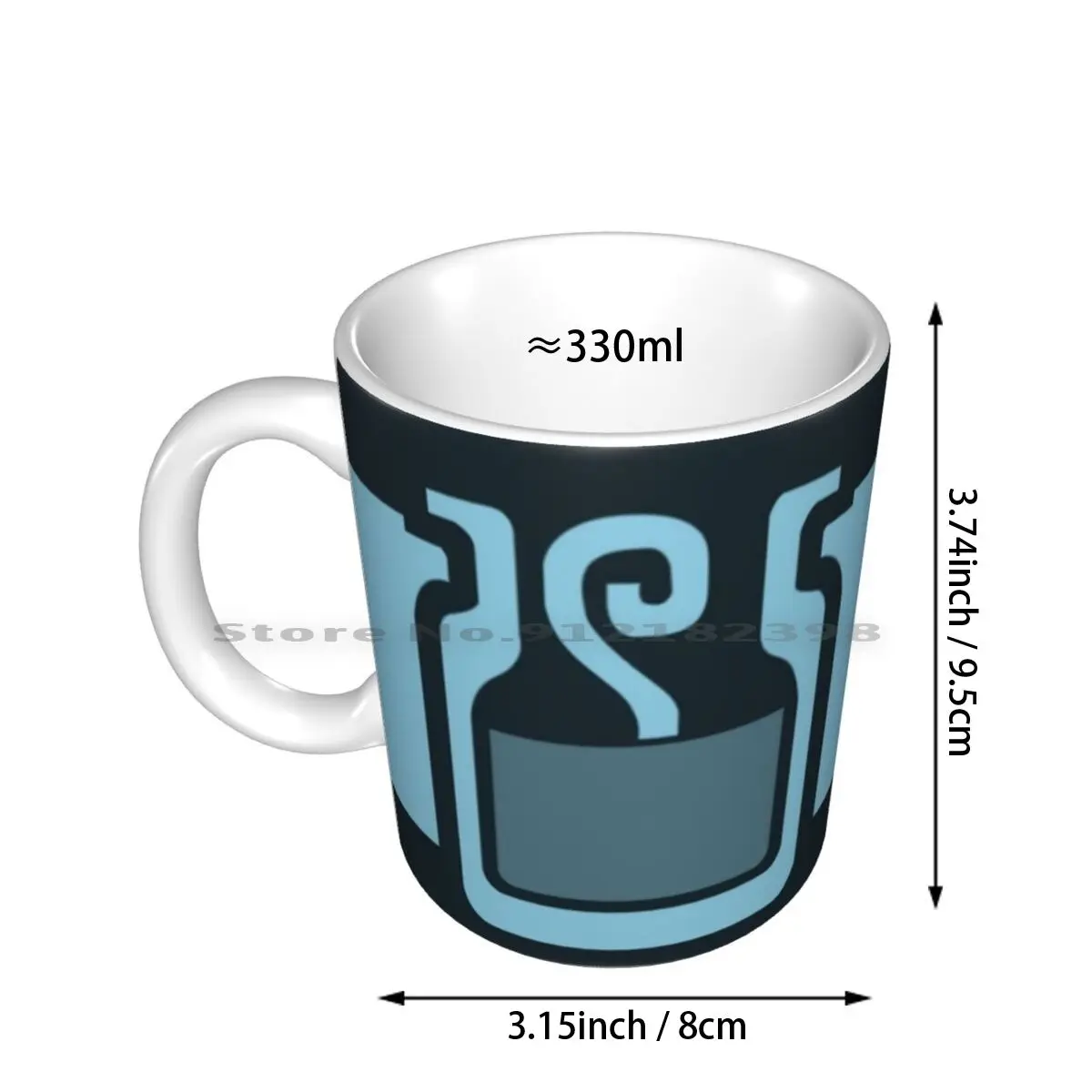 Guild Mugs-Mega Nutrients Ceramic Mugs Coffee Cups Milk Tea Mug Monster Hunter Monster Hunter Potion Mega Potion Mega 3ds Mh4u