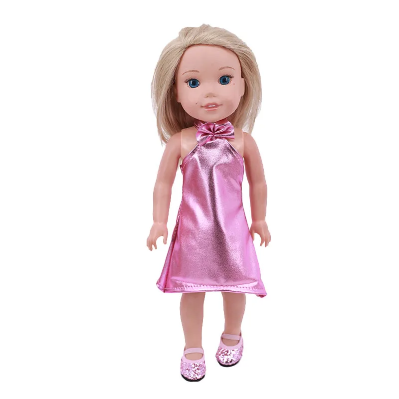 14.5Inch Dolls Clothes&Clothes Pole Cute Dress Casual Daily Hang Clothes For 32-34Cm Paola Reina Doll Accessories Girl Toy Gifts