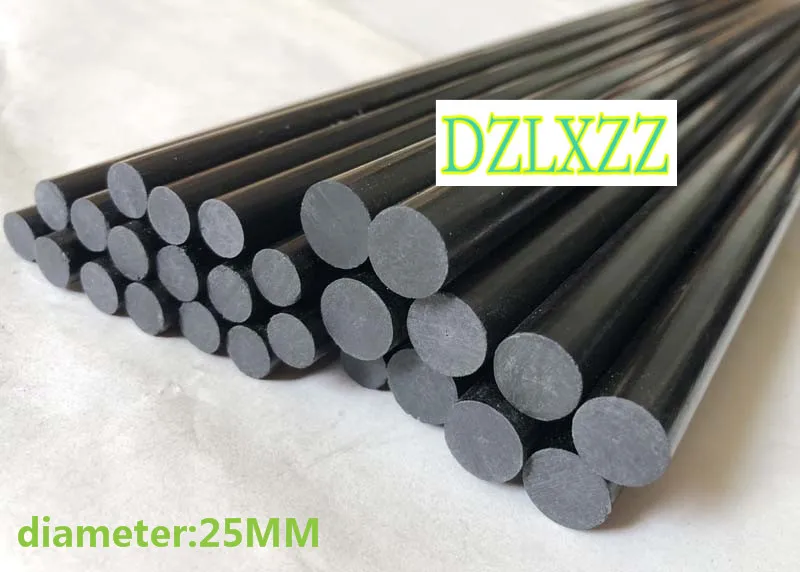 1pcs Diameter 25mm Carbon Fiber rod lenght 100mm 200mm 300mm 400mm 500mm for Quadcopter Multicoptor