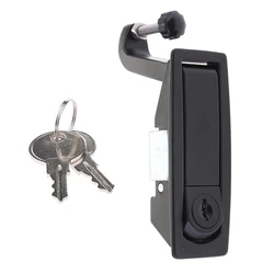 Black Compression Latch Replacement for Southco C2-43-25 Flush Lever with Keys