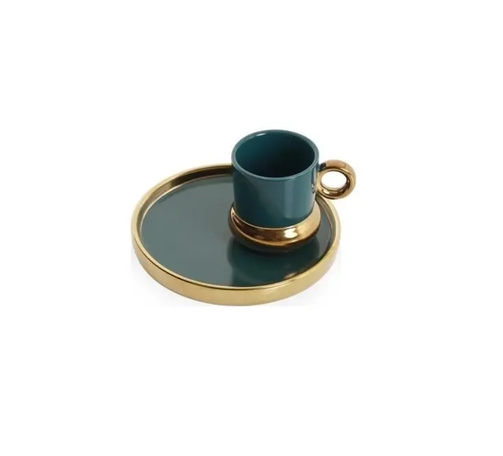 DOLBOVI Acar Porcelain 10687 Posedion 6lı coffee cup Pad Green mug кружка coffee cup cup