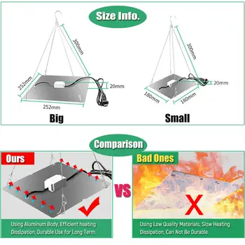 LED植物生長燈 1000W/2000W 全光譜水耕燈 植物蔬菜花卉室內超薄面板植物生長燈 10 最佳銷售 水力征服 - №3