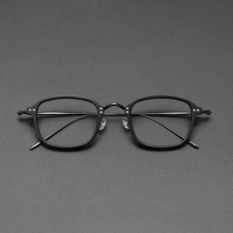 Vintage Men Titanium Glasses Frame Male Square Luxury Brand Eyewear Women Myopia Prescription Optical Acetate Eyeglasses Frame