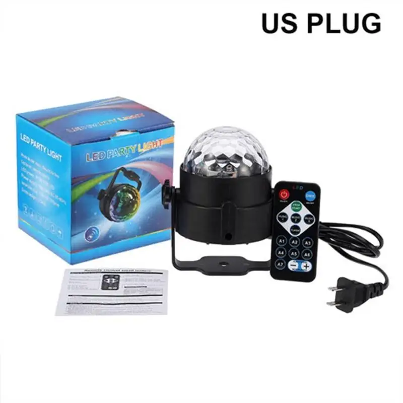 With Remote Control Dance Lamp Strobe Light Stage Light Christmas Decor Ball Holiday Lighting US Plug Party Wedding Luminous