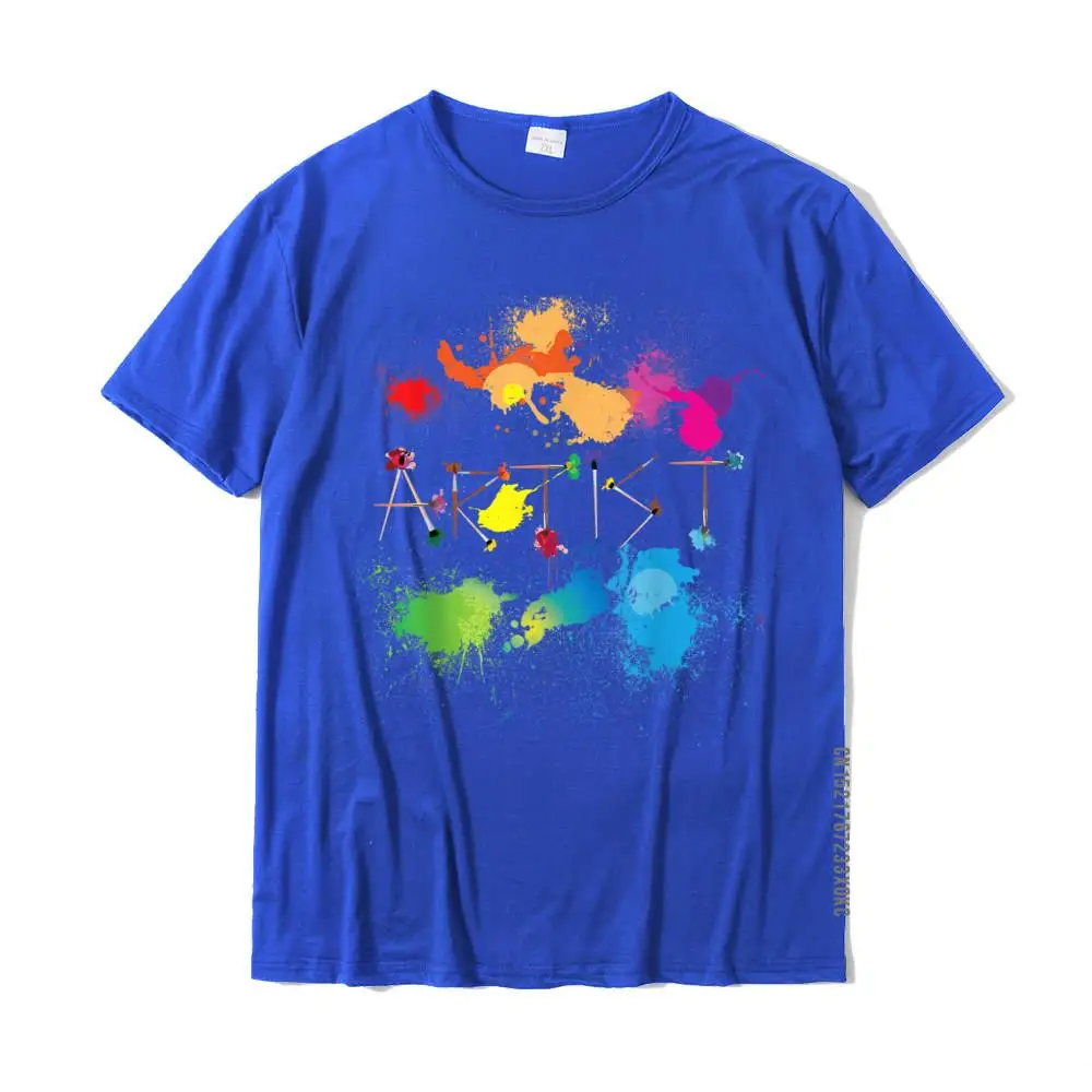 Artist Messy Painters Funny Paint Splatter Art T-Shirt Cotton Men Tops Shirt Crazy T Shirts Custom Latest