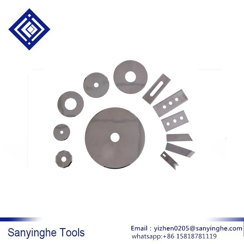 

Custom Shaped Blades Carbide Inserts Stainless Steel Cutters Serrated Blades Small Round Blades