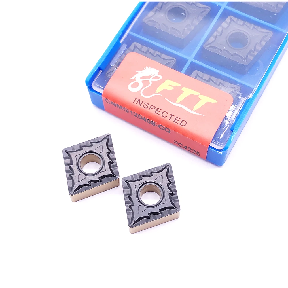 10 قطعة CNMG120408 CQ PC4225 عالية الجودة الخارجية تحول أدوات كربيد إدراج أدوات القطع CNC مخرطة القاطع تحول إدراج