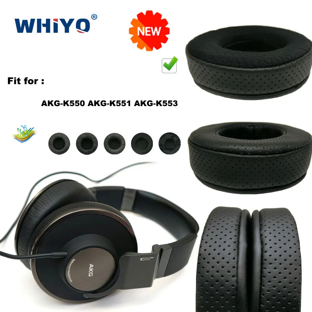 

New upgrade Replacement Ear Pads for AKG-K550 AKG-K551 AKG-K553 Headset Parts Leather Cushion Velvet Earmuff Headset Sleeve