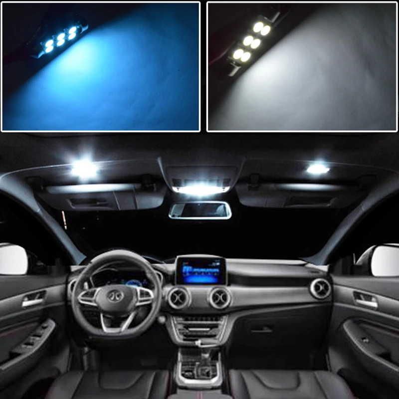 Bombillas LED Canbus para Interior de coche, luz de techo para maletero, lámpara de marcha atrás, para Nissan Pulsar 8X, 2015, 2016, 2017, 2018