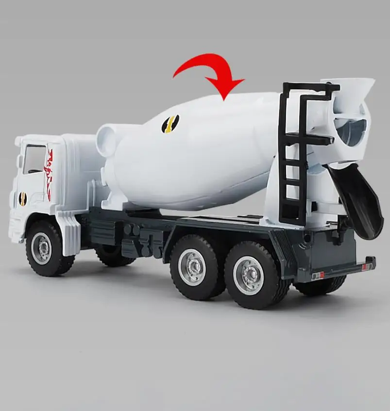 High simulation alloy engineering car model,1:60 concrete mixer truck,engineering vehicle toy,free shipping