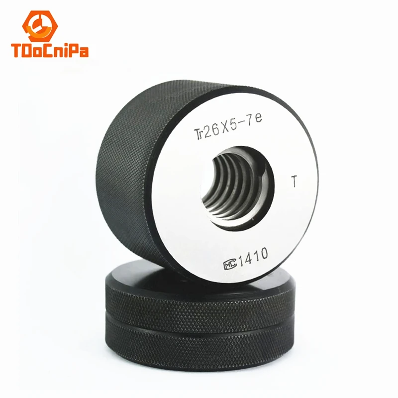 Tr12 Tr14 Tr16 Tr18 Tr20 Tr22 Tr24 Tr26 Tr28 Tr30 Tr32 High Precision Trapezoidal Thread Ring Gauge T-type Through Stop Gauge