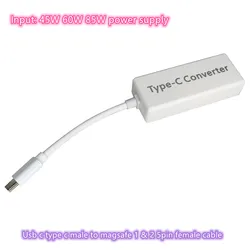 USB 3.1 Type C Male to Magsafe 1&2 5Pin Female Cable Cord Converter Adapter Suitable for Notebooks Smartphones with U