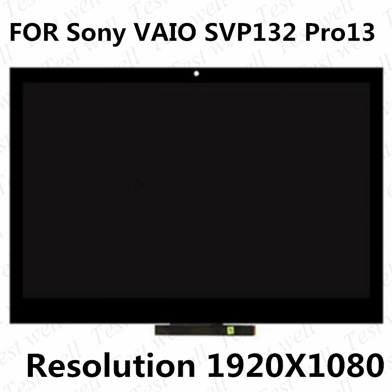 

Test well 13.3" LCD Touch Screen Digitizer Assembly FOR Sony VAIO SVP13 Pro13 SVP132 SVP132A VVX13F009G001 FHD 1920*1080 Display