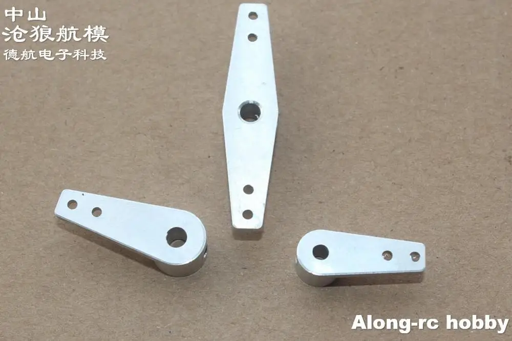 Bras de gouvernail en métal en aluminium pour train d'atterrissage avant en antarctique, pièce de modèle d'avion RC, bricolage, 3.0 ou 4.0, 3 pièces
