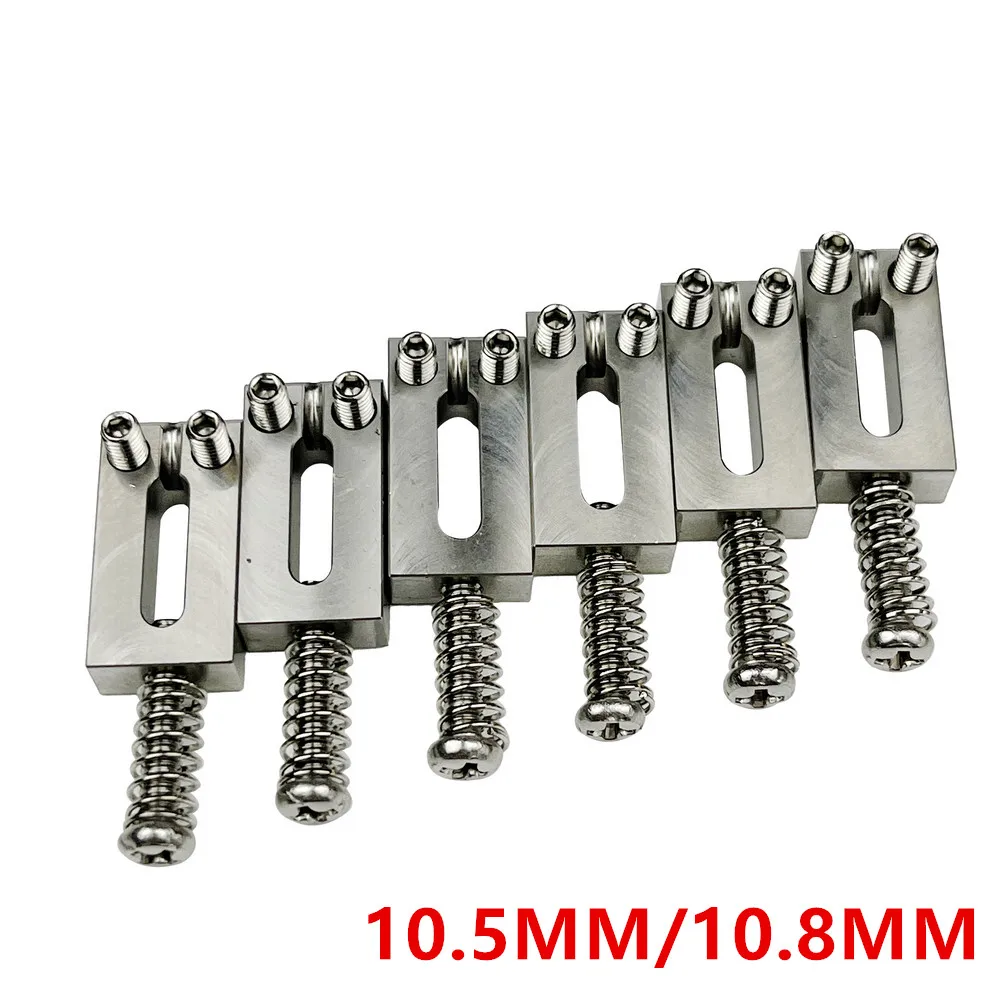 Electric Guitar Tremolo Bridge Stainless Steel Saddles 10.5MM/10.8MM For ST TL Guitar Parts 【Made in Japan】