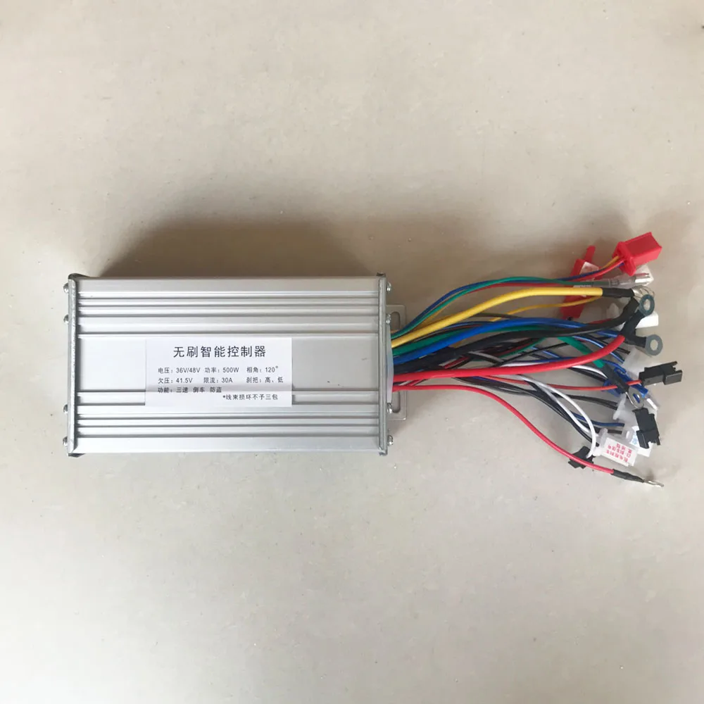 36V 48V 500W Brushless Hub Motor Controller Controlador e-Bike Electric Bike Bicycle Scooter BLDC Controller