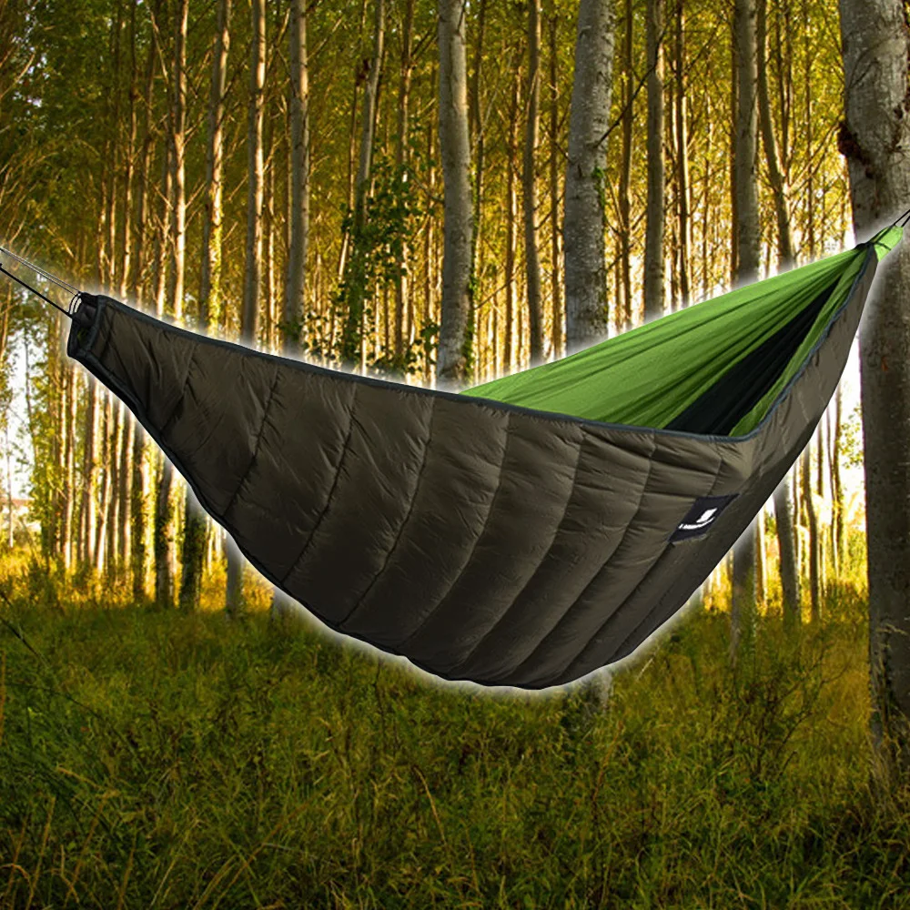 Outdoor Winter Warm Sleeping Bag Hammock Underquilt Sleeping Bag Warmer Under Quilt Blanket for Outdoor Camping hiking