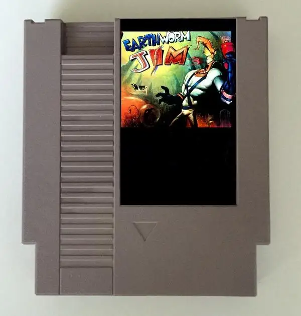 Earthworm jim 3 cartucho de jogo para nes/fc console
