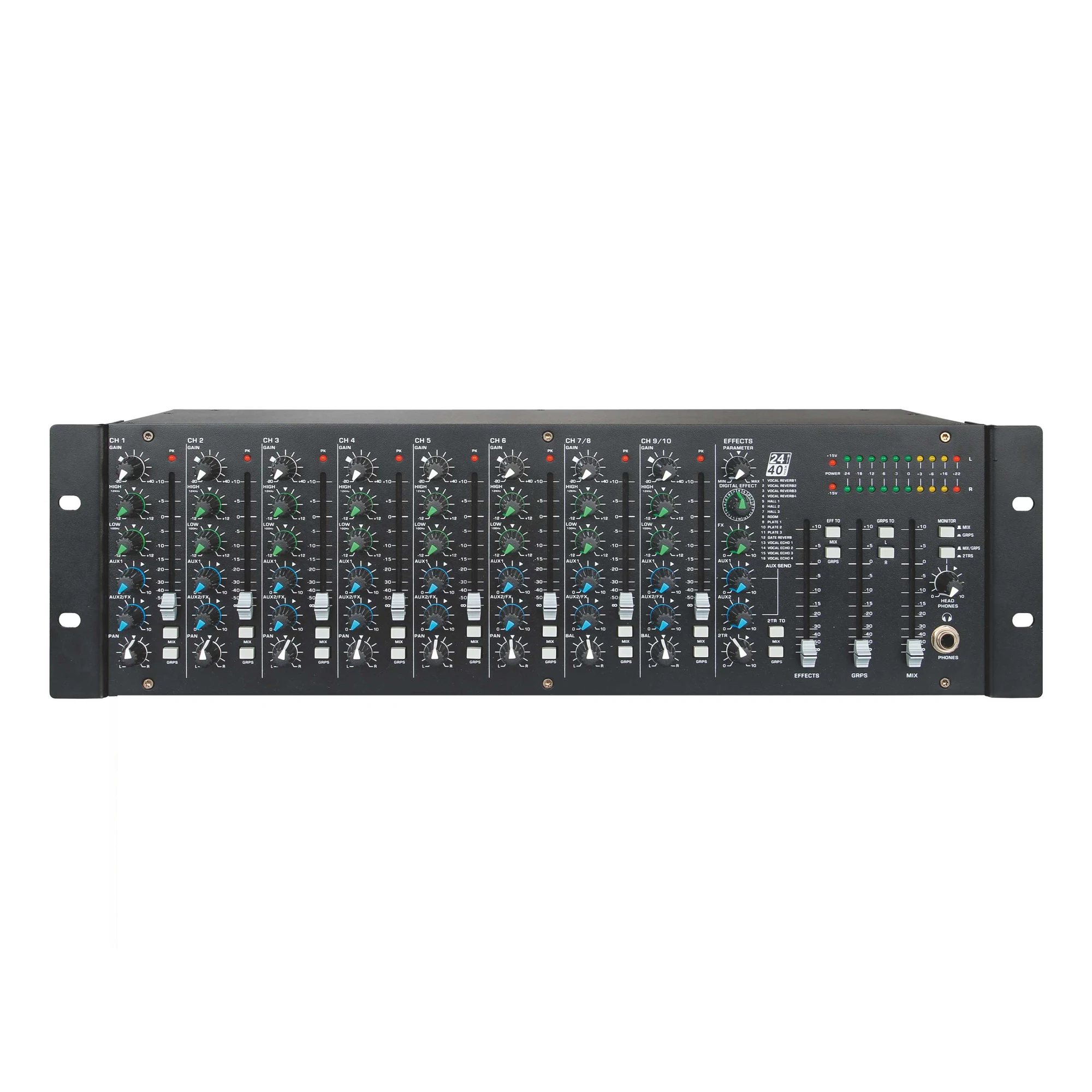 خلاط صوت Leicozic احترافي يعمل بالطاقة من نوع Mikser بقدرة 320 وات x2 @ 4Ω 10-Ch وحدة تحكم لمضخم صوت MD10FX رف مكتب خلط الصوت