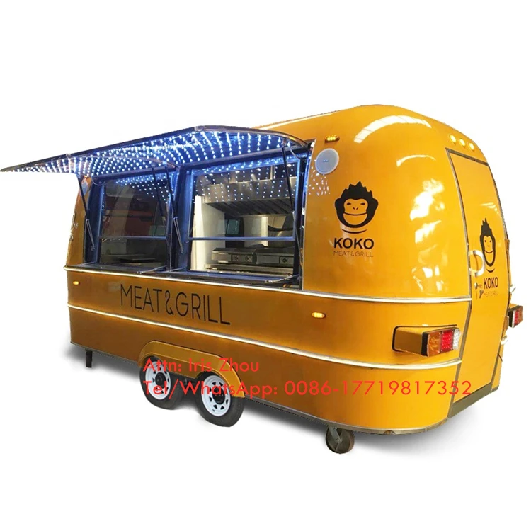 Airstream typ kolor dostosowany consession trailer vintage mobile przyczepa gastronomiczna, pojazd do serwowania żywności na sprzedaż europa