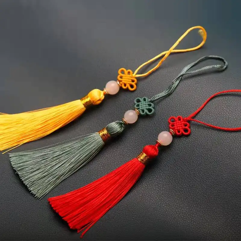 5Pcs/Lot Chinese Knot Tassel Suizi Small Retro Elegant Phone Case Hanging Ear Ornaments U Disk Pendant Clothing Bag Accessories