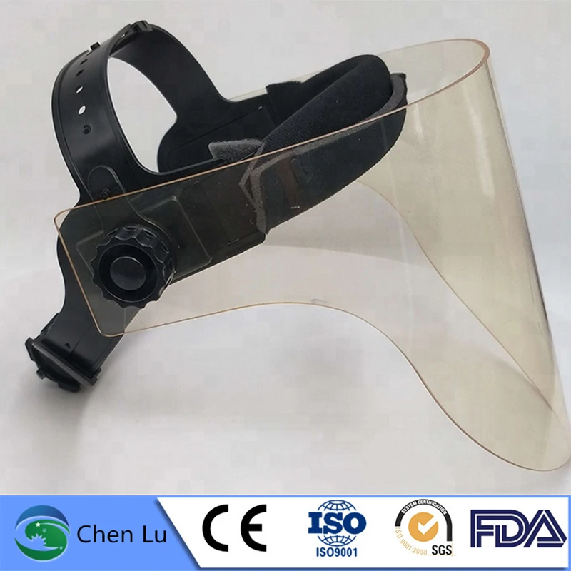 Recommend radiological protection 0.1mmpb lead glass mask x-ray radiation protective lightweight lead glass mask