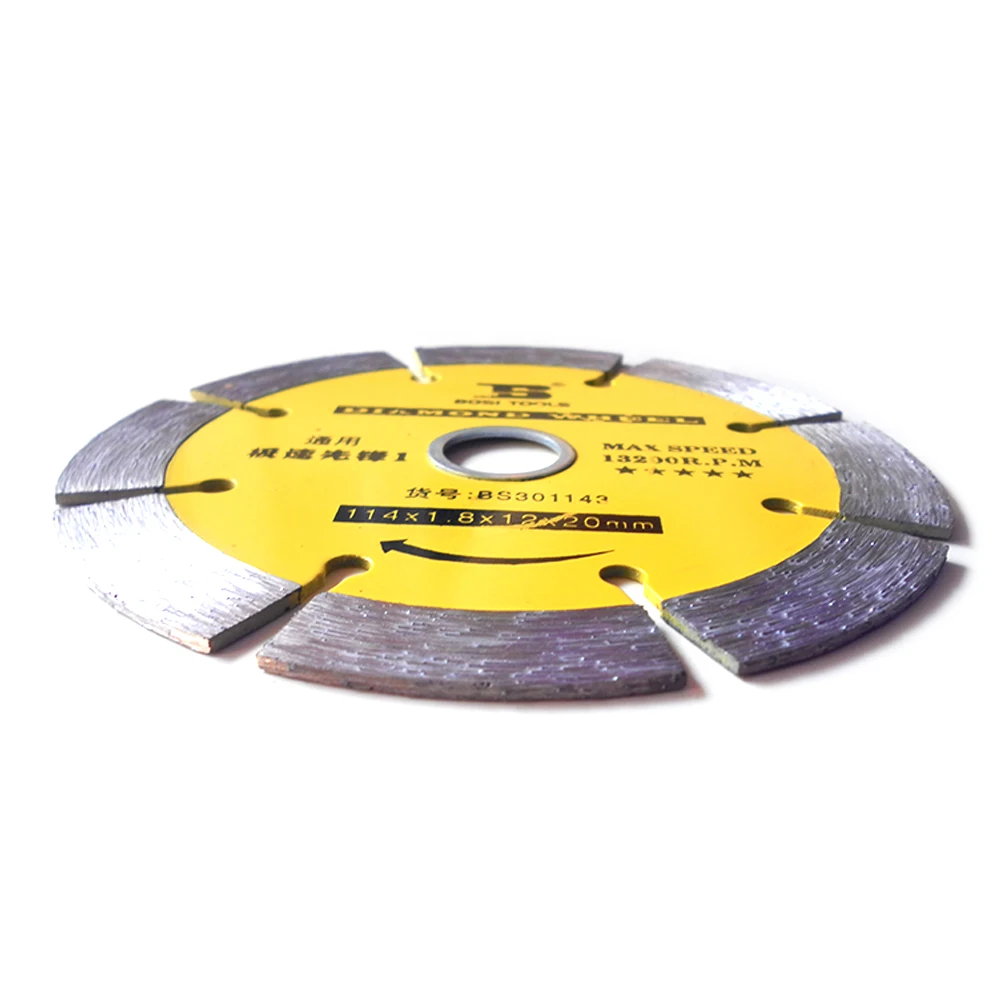SIJIBOSI Segmented Cutting Wheel Blade 114mmx1.8mmx12x20mm