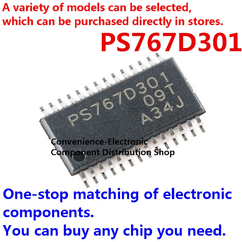 2PCS/PACK TPS767D301PWPR SMD PS767D301 chip TSSOP28 dual output low dropout voltage regulator