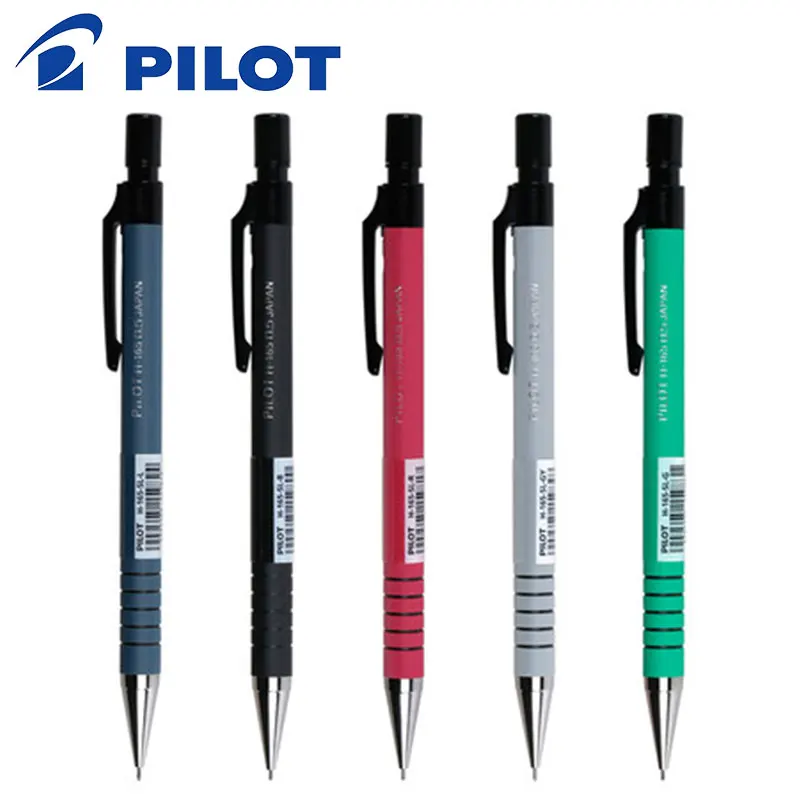 PILOT Mechanical Pencil H-165-SL 0.5 MM Non-slip design pencil With Eraser Standard office and school stationery 5Pcs/Lot