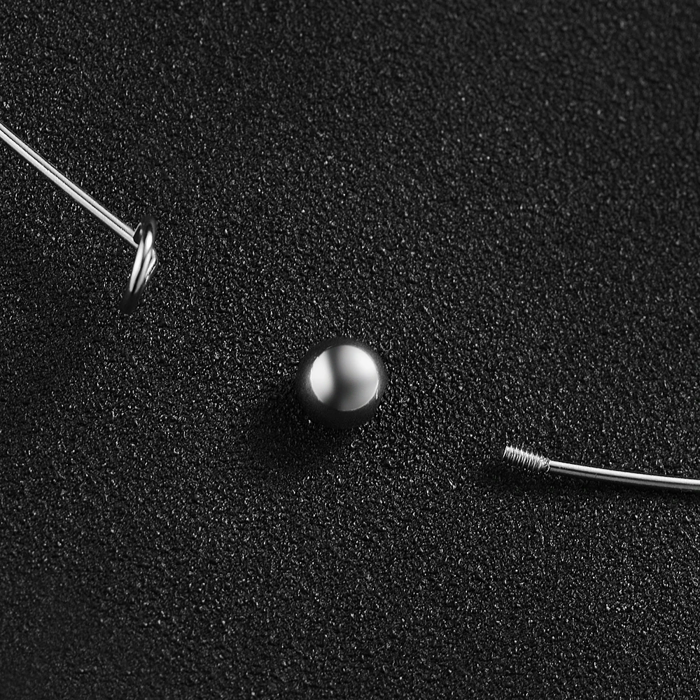 3pcs/lot Stainless Steel 1mm Thickness Wire Necklace Blank Bar Collar Choker Fashion Jewelry Necklace Gifts