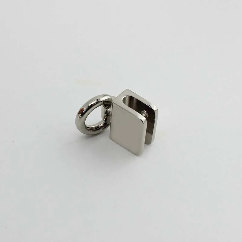 10pcs 60pcs 33*20mm High quality metal fitting hardware handbag tassel cap clasp Small square buckle screw connector bag hanger