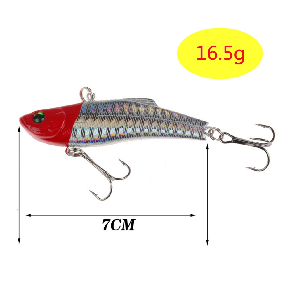 1 stücke Metall VIB Angeln Lockt 7cm/16,5g Lange Casting Rattlin Wobbler Iscas Künstliche Harten Köder Vibration meer Karpfen Tackle Bass