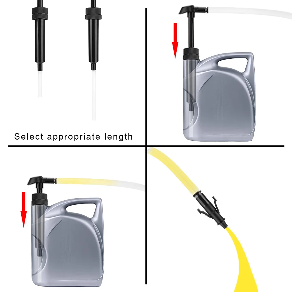 Car Oil Change Pump Fuel Diesel Pumping Tube Pipe Liquid Gasoline Petrol Suction Hand High Pressure Truck Motorcycle Accessories