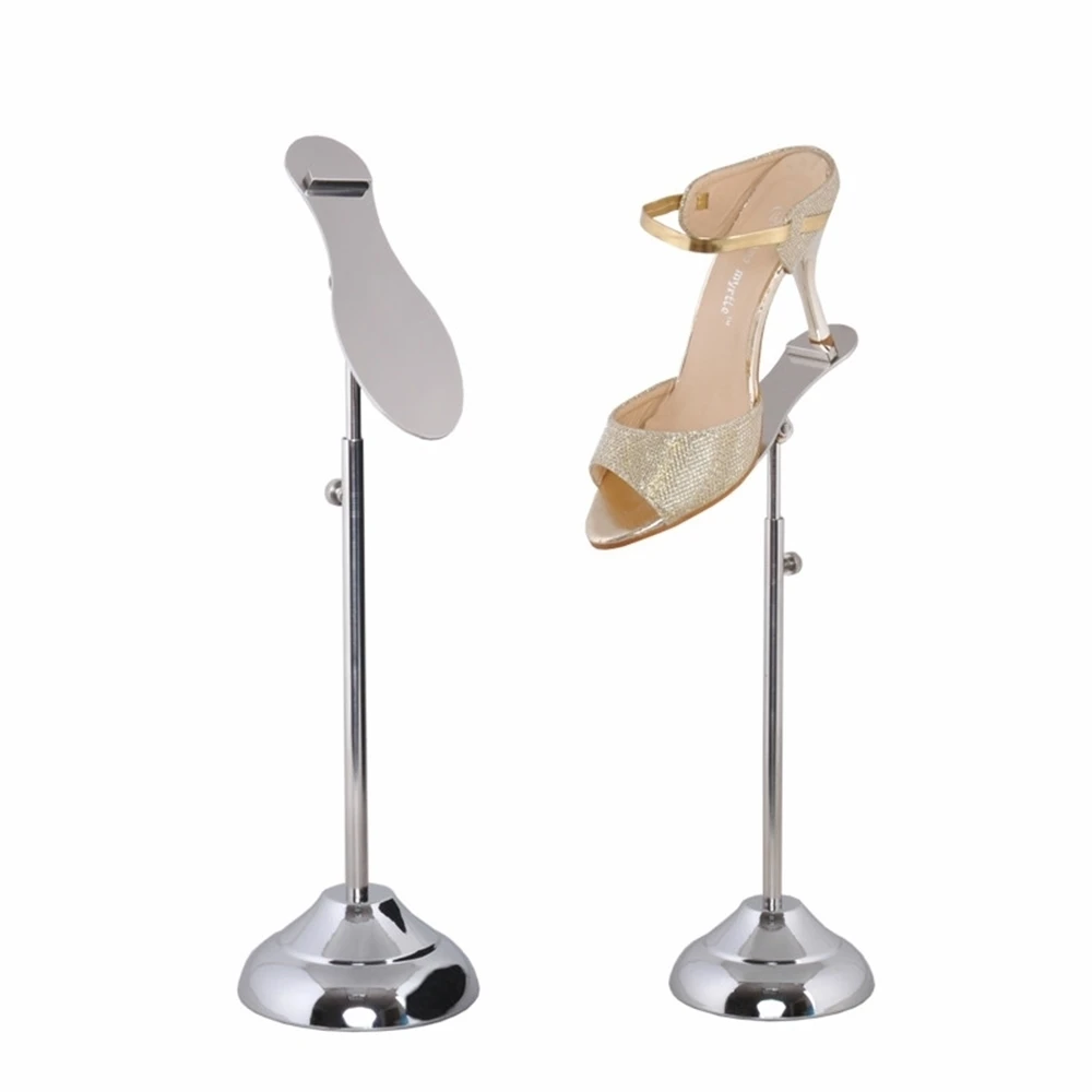 

Metal Polished Silver Shoe Display Stand Shoe Riser Tray Stand Sandal Riser Display Rack Store Display Props Bracket Store Shelf